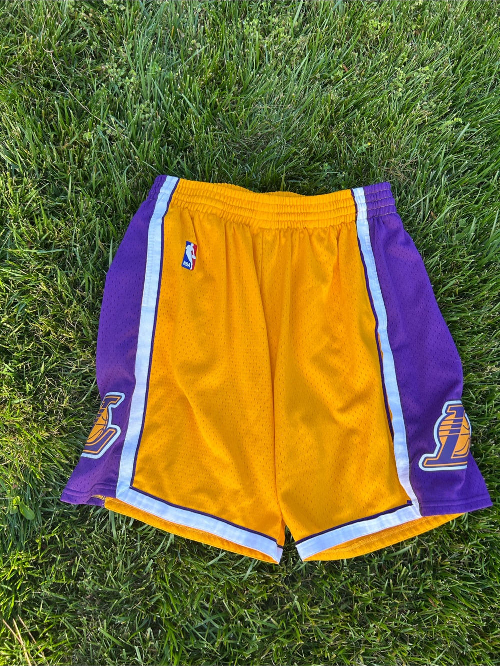 LA LAKERS "09" Kobe era Mitchell‎ & Ness Hardwood Classics Swingman Shorts szXL
